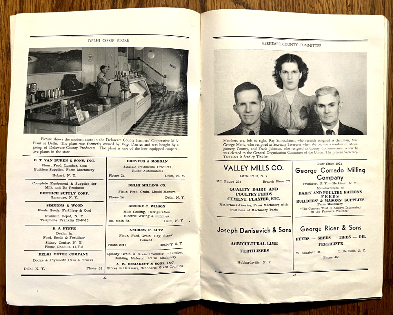 Dairy Farmers Union DFU 1940-41 Journal NYS Milk Plant & County photos local ads