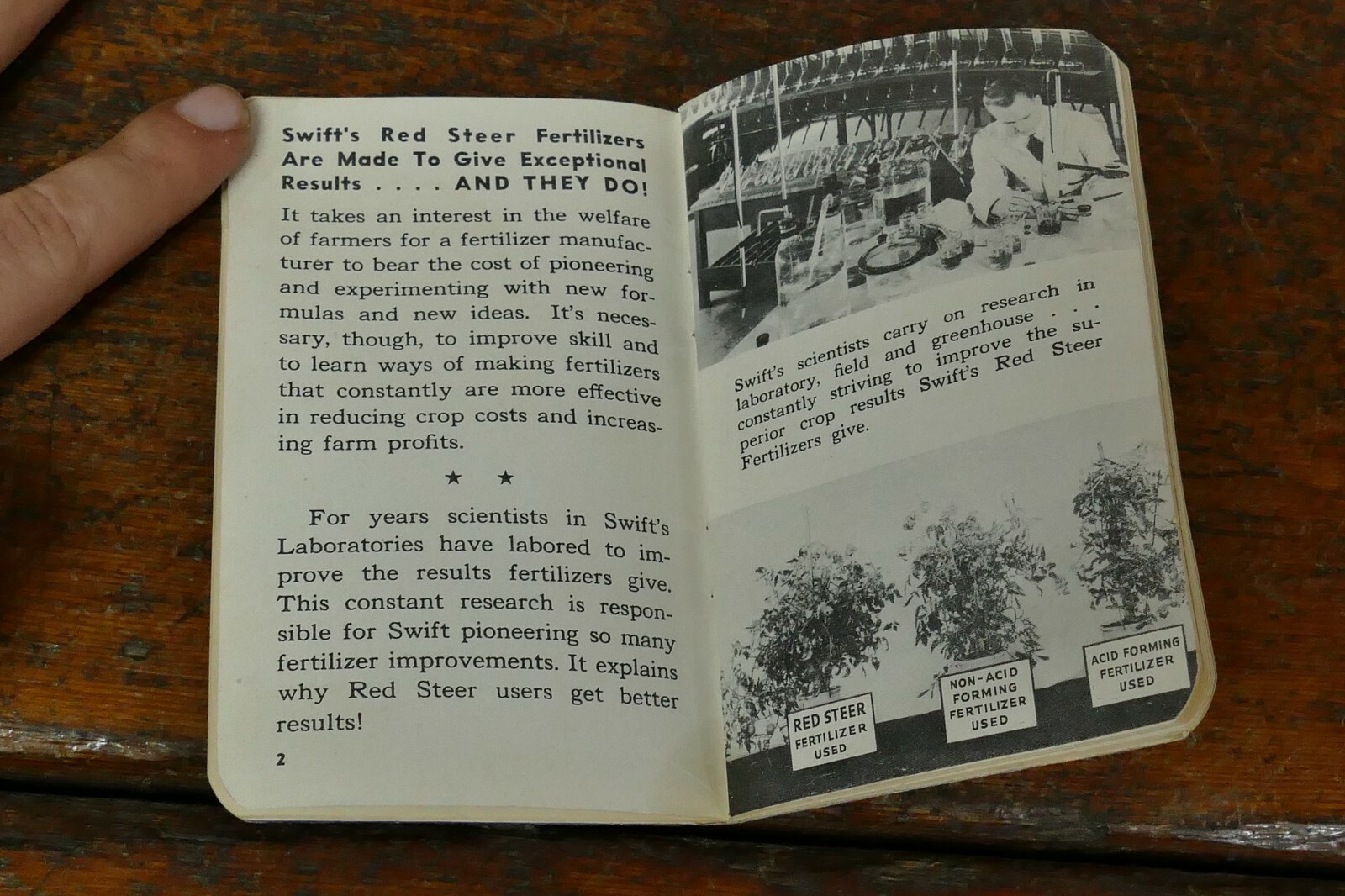 Vintage 1940 Swift&rsquo;s Red Steer Brand Fertilizers Advertising Memo Book Notepad