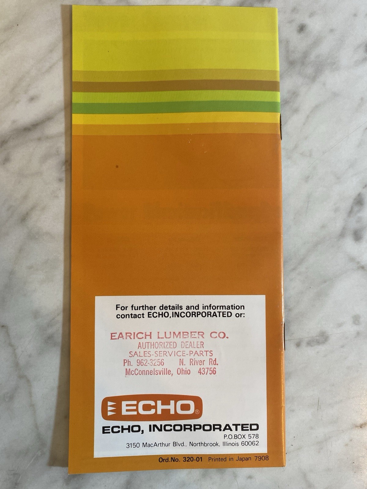 Vintage ECHO Outdoor Power Equipment Catalog 1970s