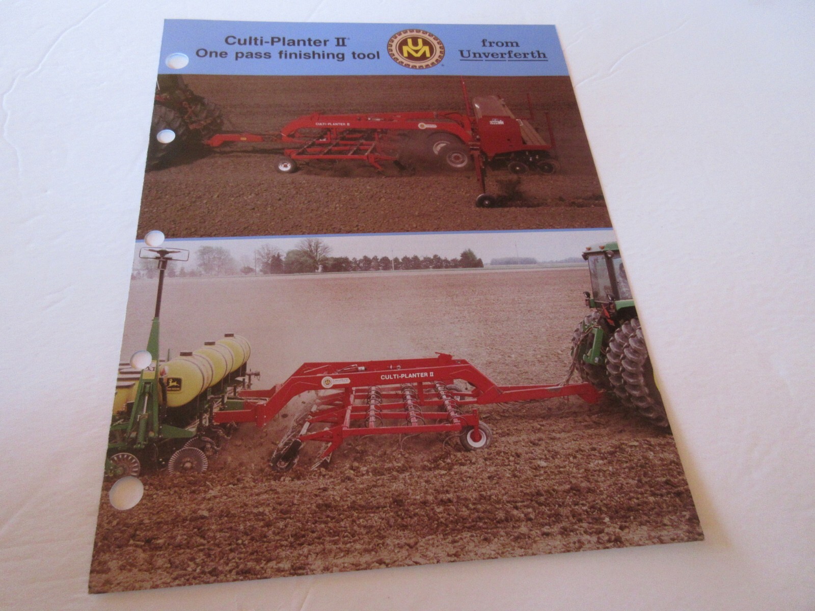 Unverferth Culti-Planter II Finishing Tool 4 Page Brochure