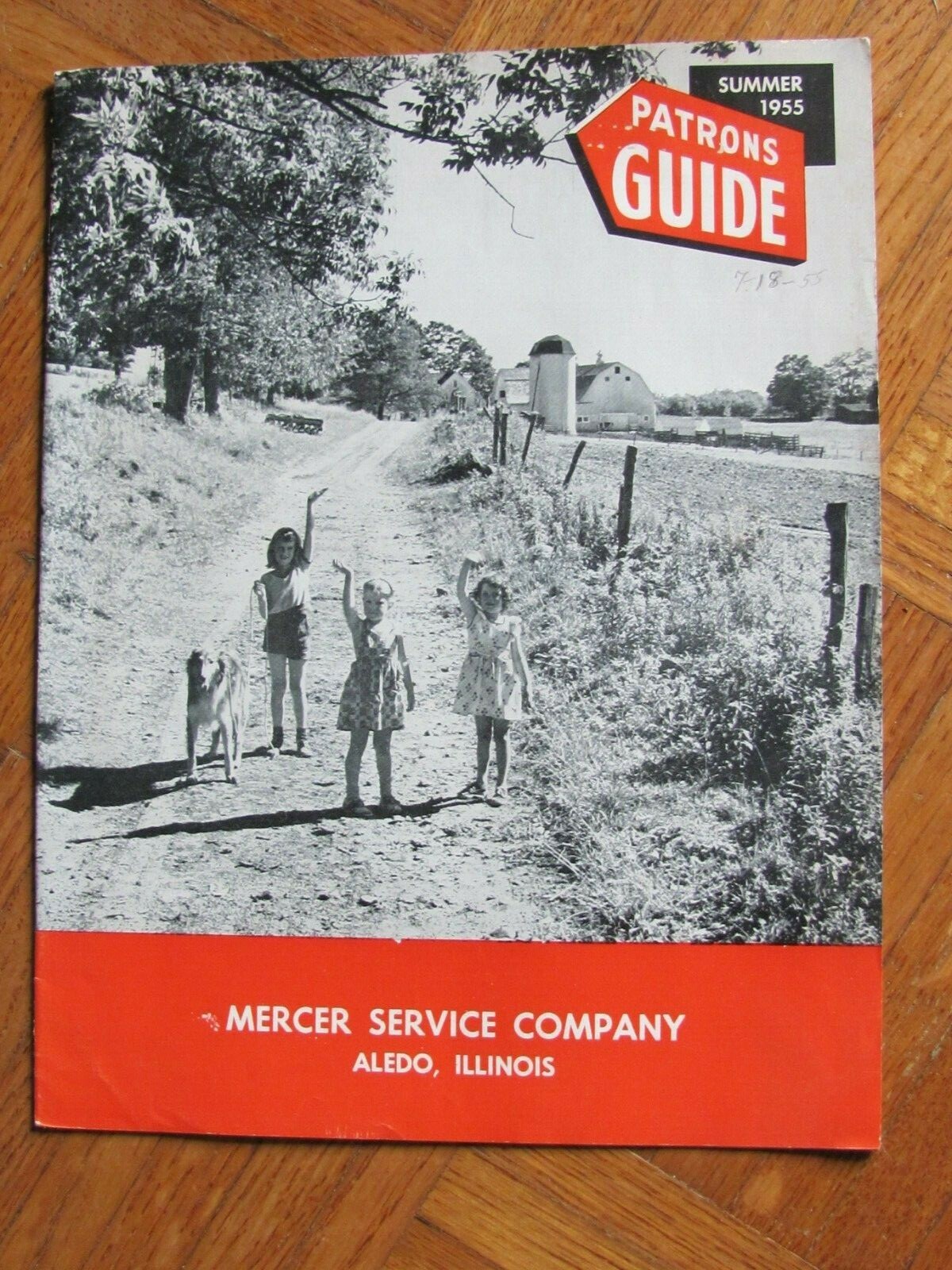 1955 MAGAZINE MERCER SERVICE CO ALEDO ILLINOIS FARM BUREAU