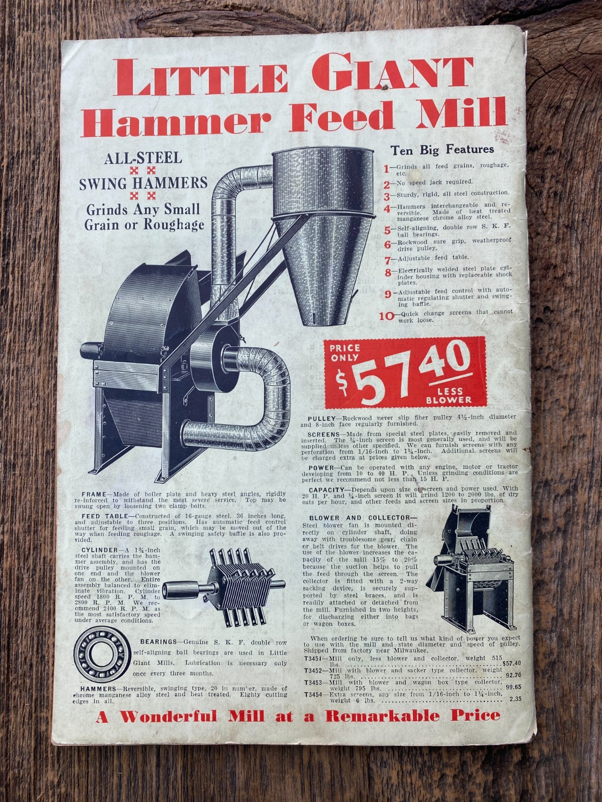 R.R. Howell Thresher & Power Farming Supply Catalog T-34 Minneapolis MN 1934