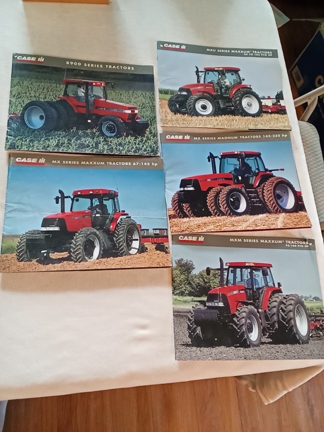 Lot 5 Case Tractor 8900 Maxxum Magnum Sales Brochure Literature Advertising