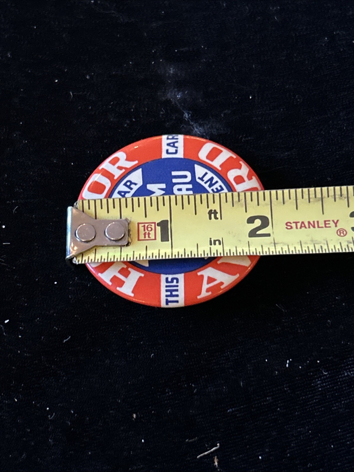 Vintage FARM BUREAU PIN Honor Award 1 Year No Accident Old