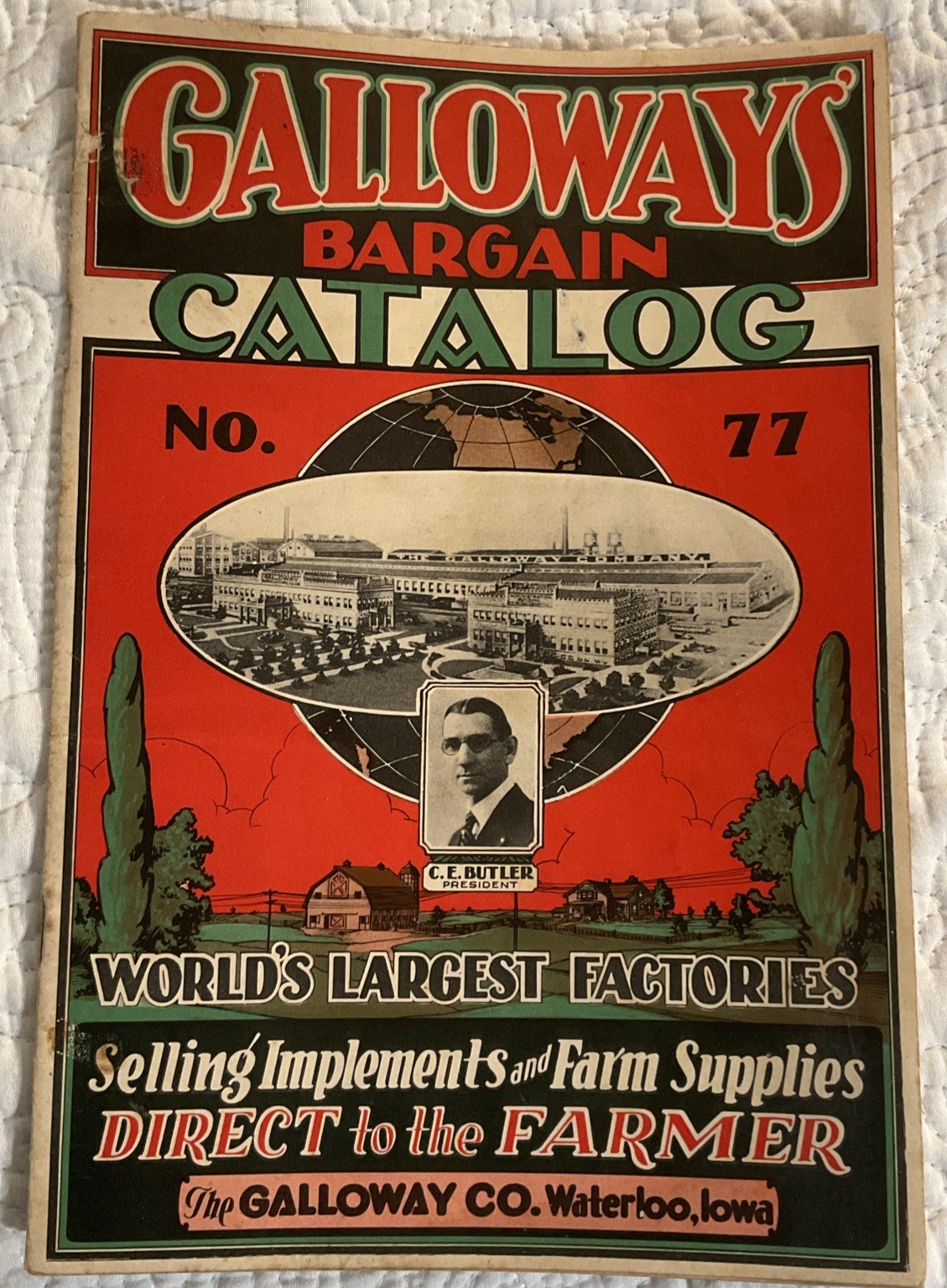 1931 Galloway&rsquo;s Bargain Direct from Factory to Farm Farming Catalog Waterloo Exc