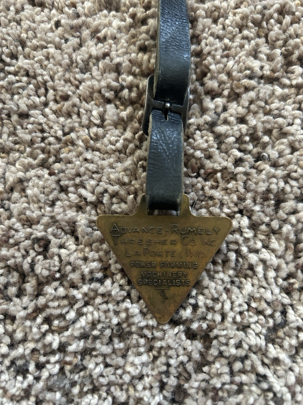 1920s Advance-Rumely 6 Tractor Advertising Antique Pocket Watch Fob