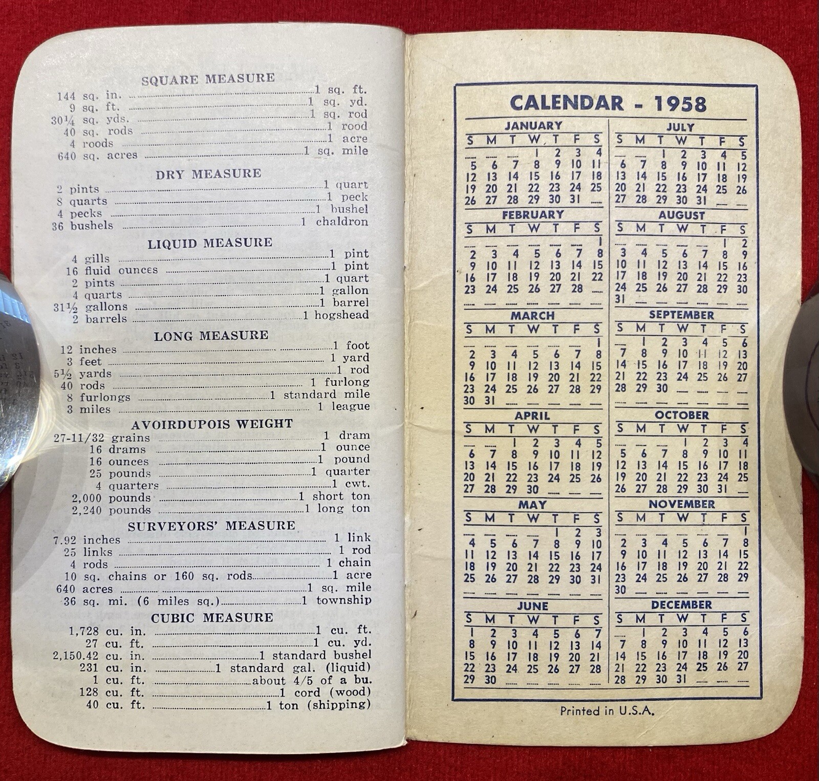 1957 *F. S. ROYSTER GUANO COMPANY* NORFOLK, VIRGINIA CALENDAR NOTE PAD+ENTRIES!