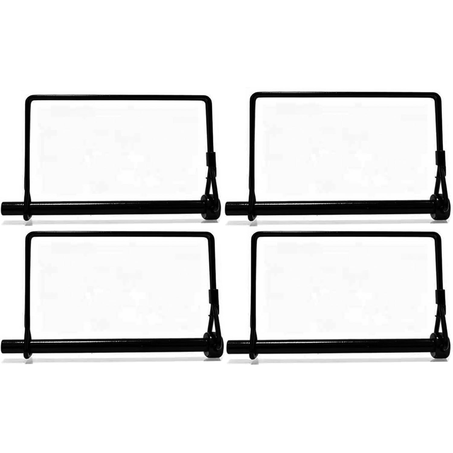 4 Pack 1/4 X 4 Inch Trailer Hitch Pin Black Heavy Duty Steel Trailer Coupler Pin