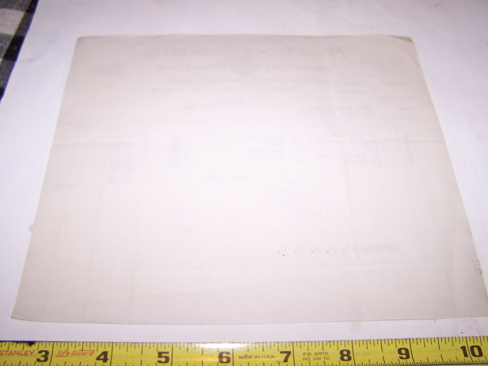 Original MOORE PLOW COMPANY Billhead Drill Cultivator Hit Miss Gas Engine MI WOW