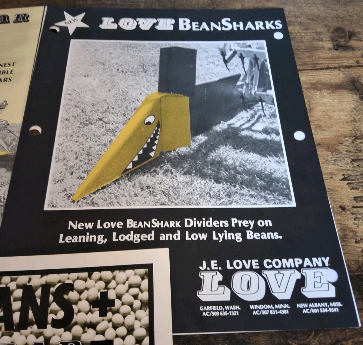 J.E. Love Company Lovebar And Love BeanSharks Brochures And Price List