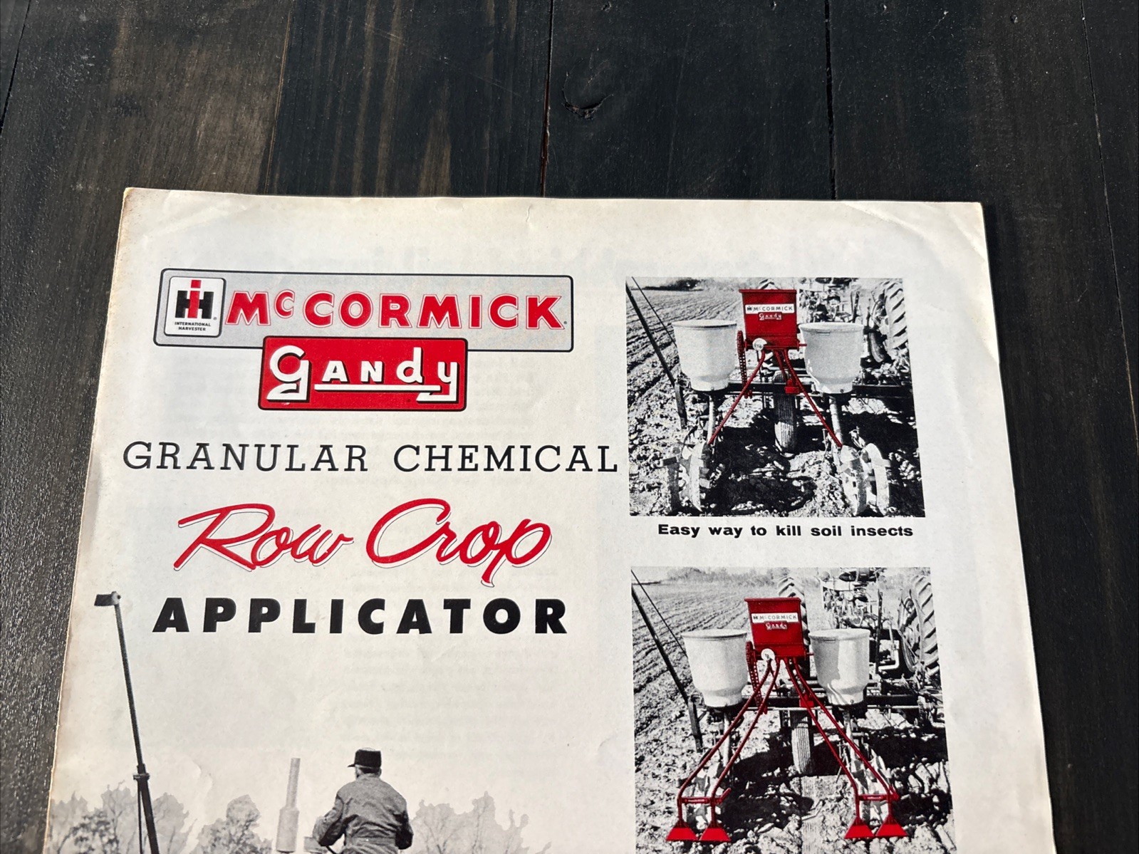 IH McCormick Gandy Granular Chemical Row Crop Applicator Sales Brochure