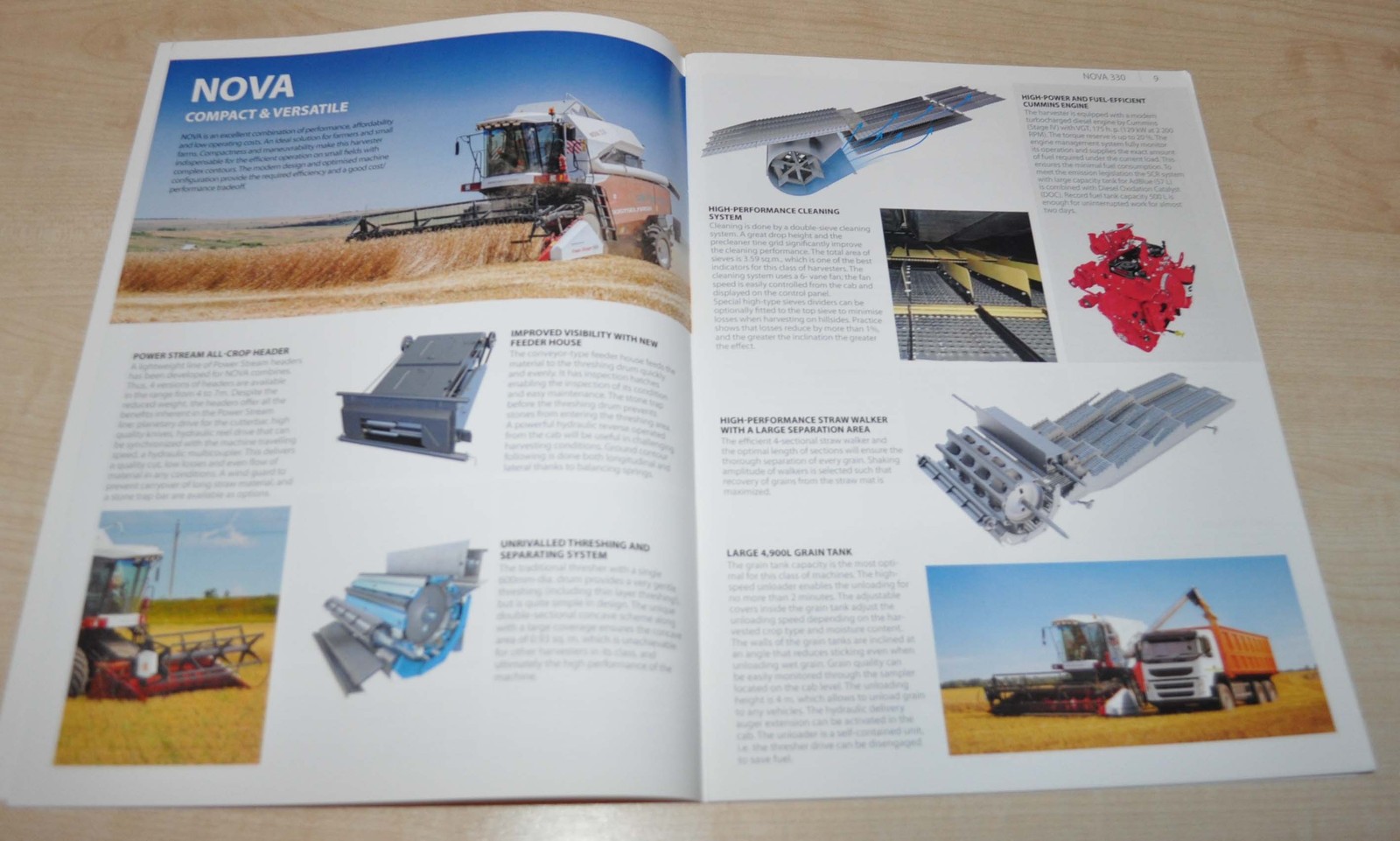 Rostselmash Grain Harvesting Equipment Brochure Prospekt ENG