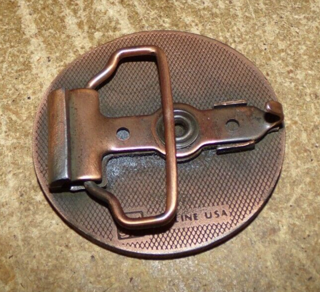 ashland farmers elevator co. ashland,il. metal belt buckle in nice shape used