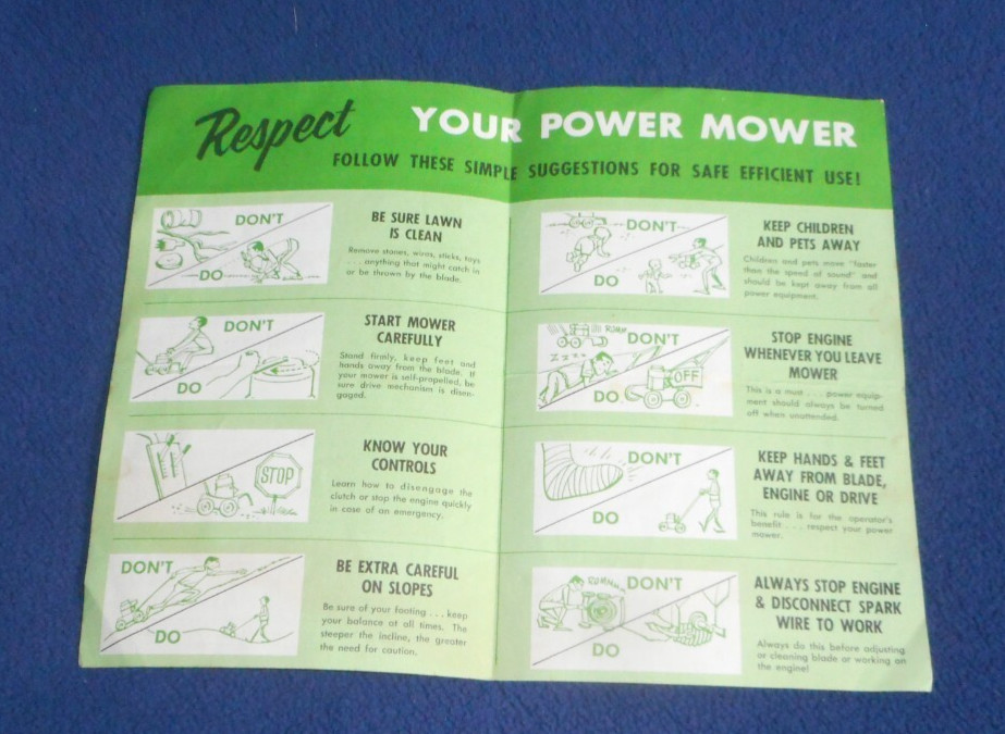 Vintage Wizard Power Mower Safety Quality Performance Guide