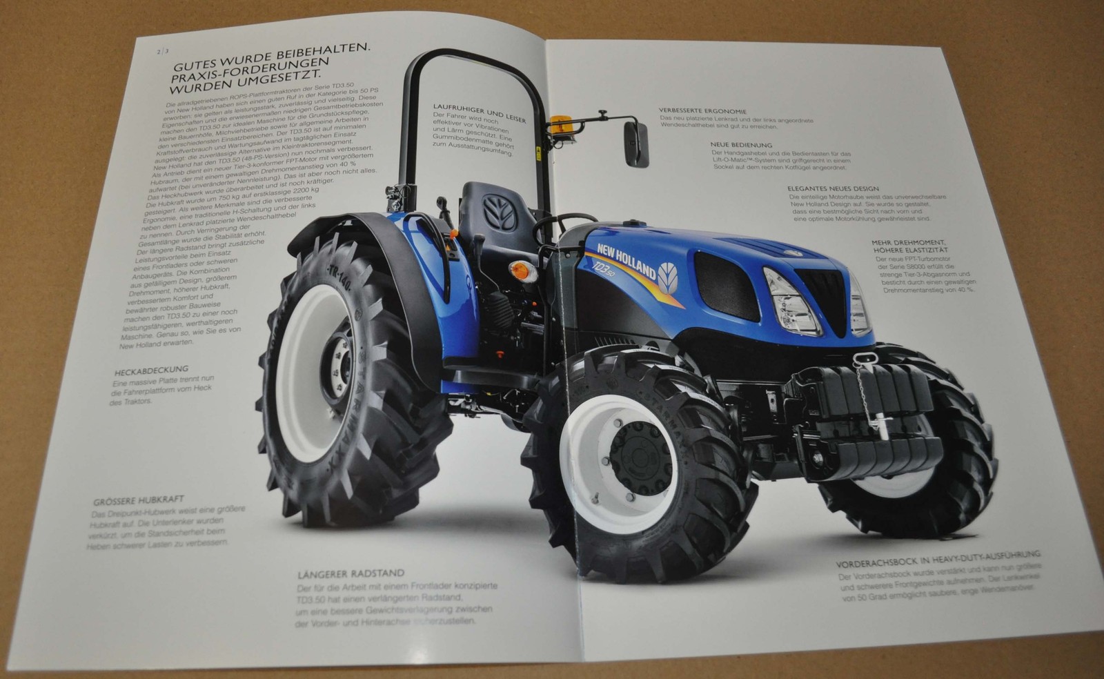 2015 New Holland TD3.50 Tractor Brochure Prospekt DE