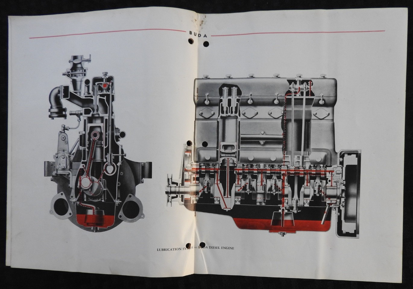 1928 Buda « Diesel Engines for Industrial Use » Lubrication Guide ORIGINAL!