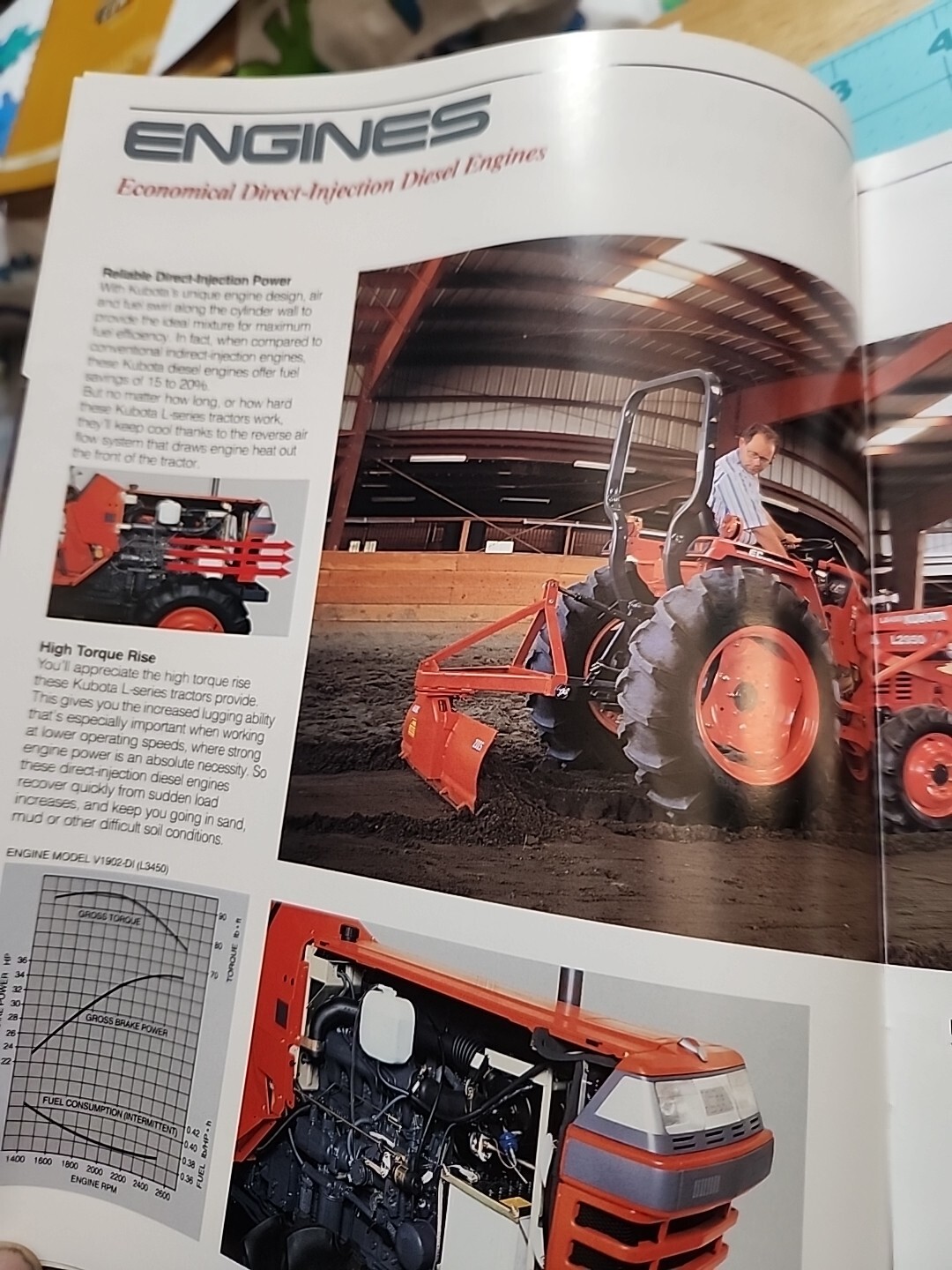 1992 Kubota Tractor Brochure L2350 L2650 L2950 L3450 L3650