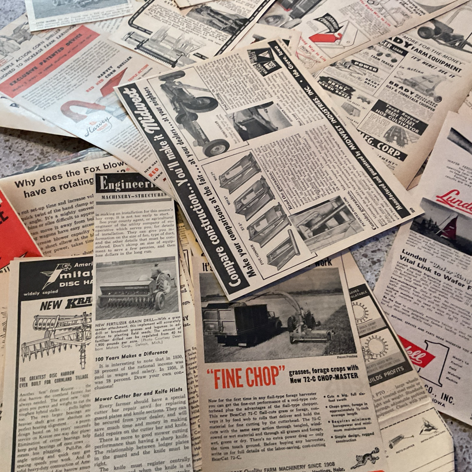 150+ Farming Agricultural Farm Related Print Ads 1920-70’s Vintage