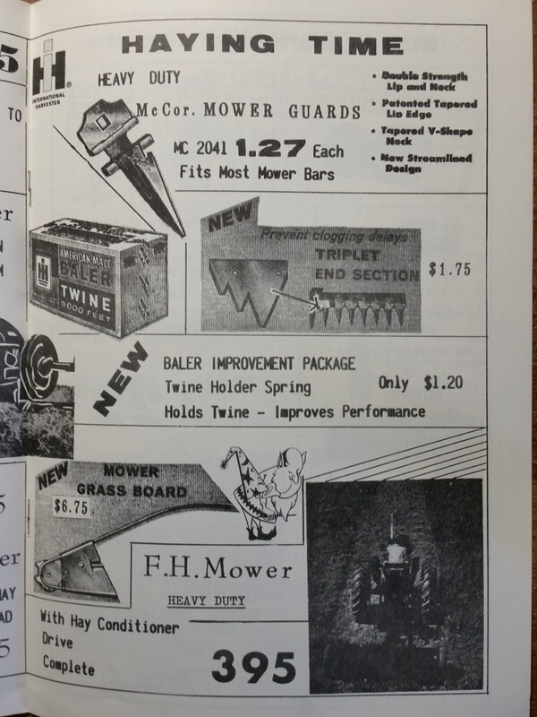 c1950 Page Co IHC Farm Catalog Prairie du Sac WI Implements Parts Tools Etc