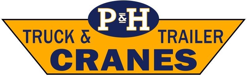 1926 Style P&H Harnischfeger Truck Cranes NEW Sign: 18&Prime; Wide Diecut USA STEEL