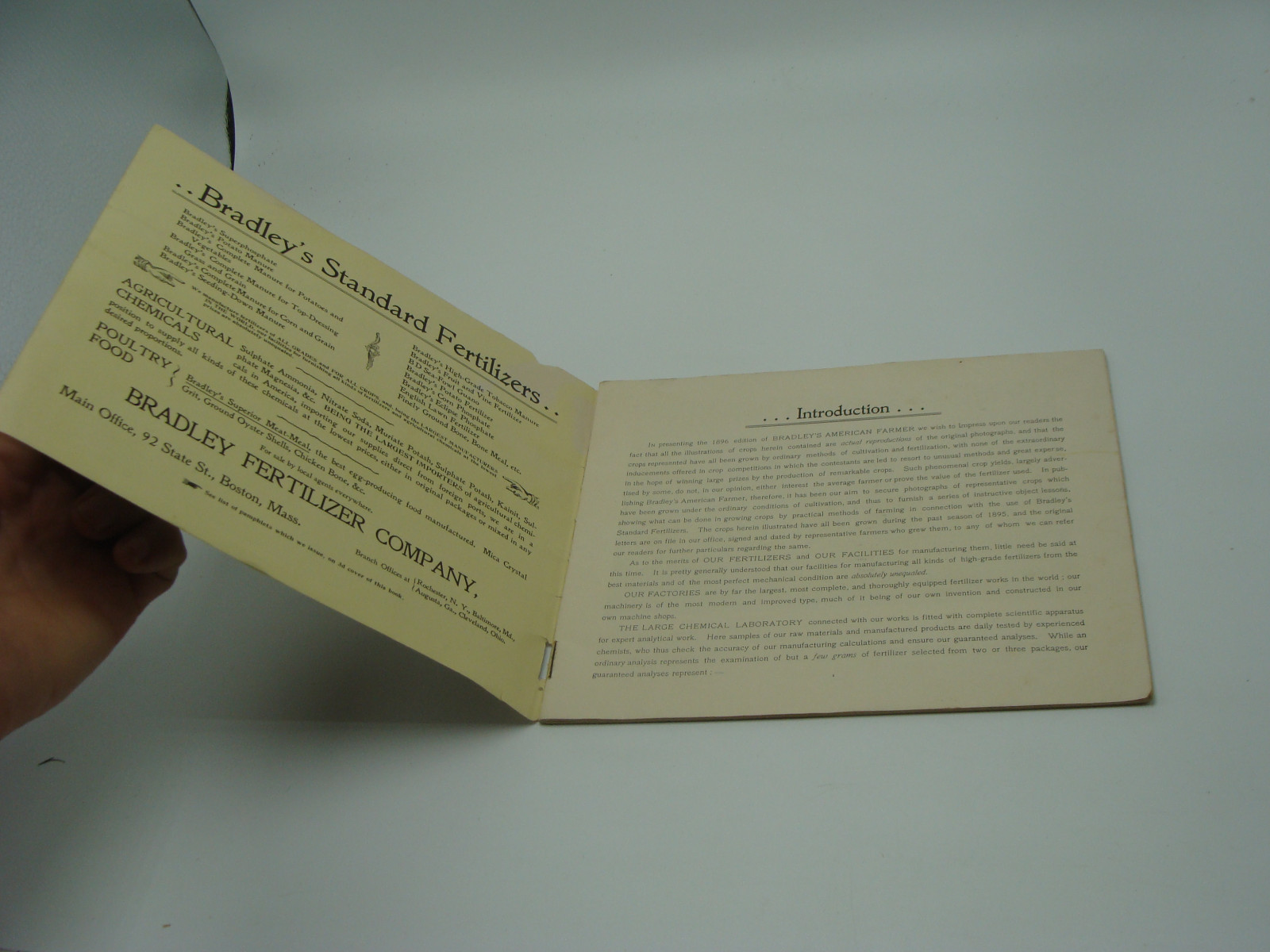 original 1896 BRADLEY&rsquo;S AMERICAN FARMER – 34pgs