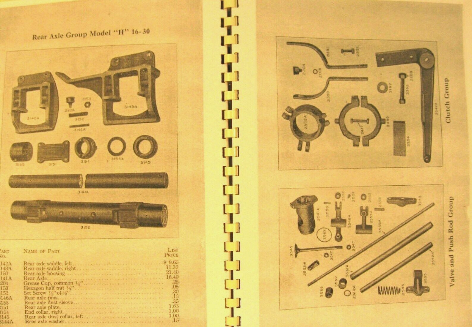 Eagle All Purpose Tractors Supplement Model « H » Tractor Parts 13-25,16-30,20-40