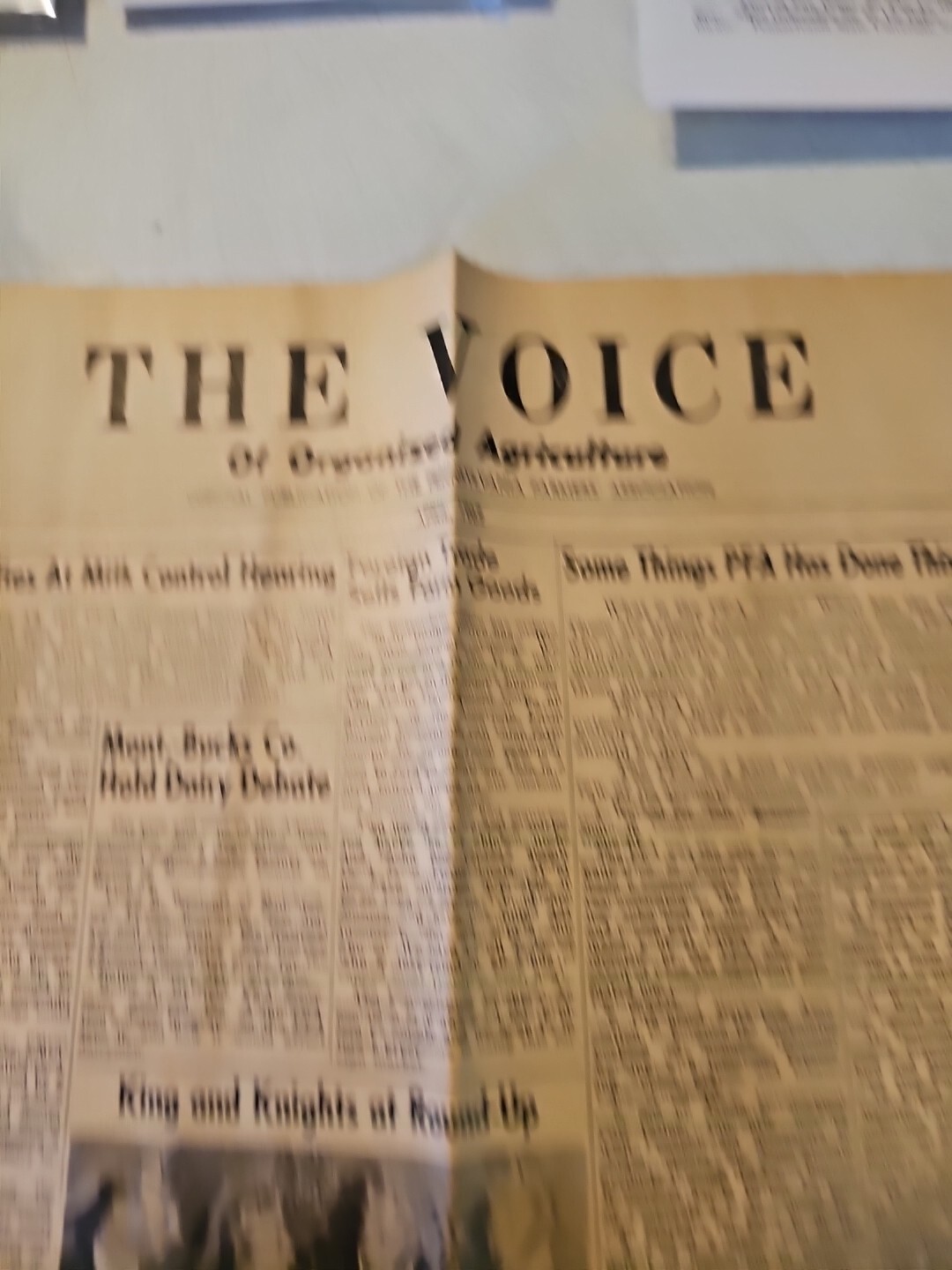 The Voice Of Organized Agriculture Newspaper April 1962. Pennsylvania Farmers