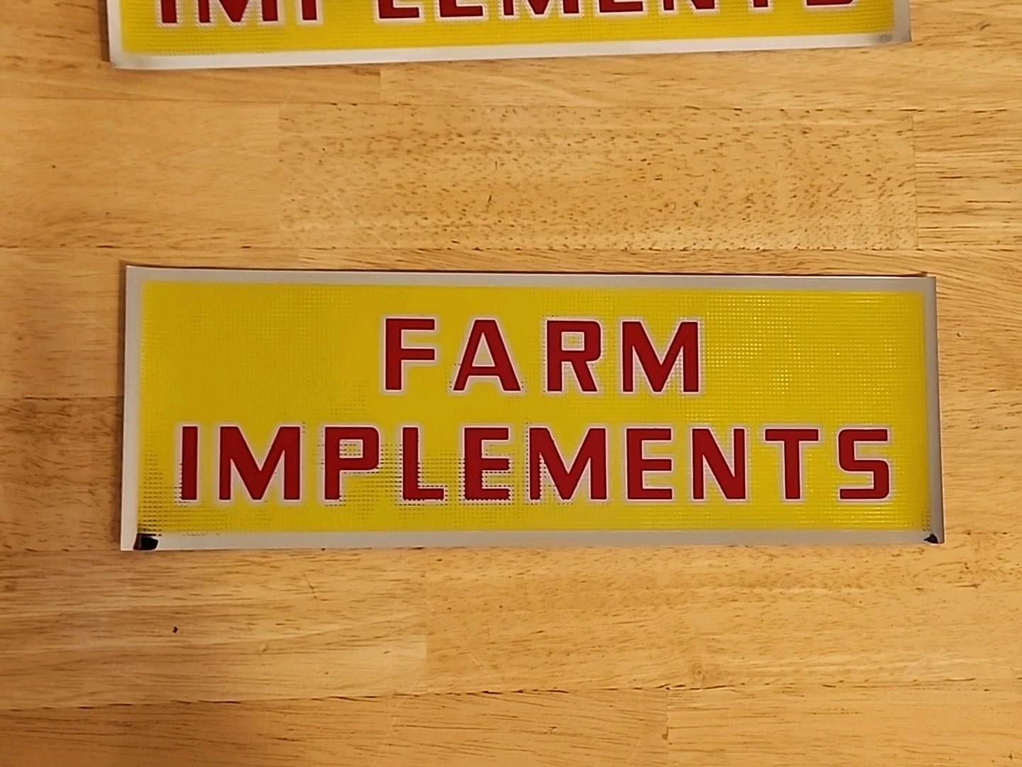 5x Dempster Mill Farm Implements Reflective Decal 12 x 4 Beatrice NE