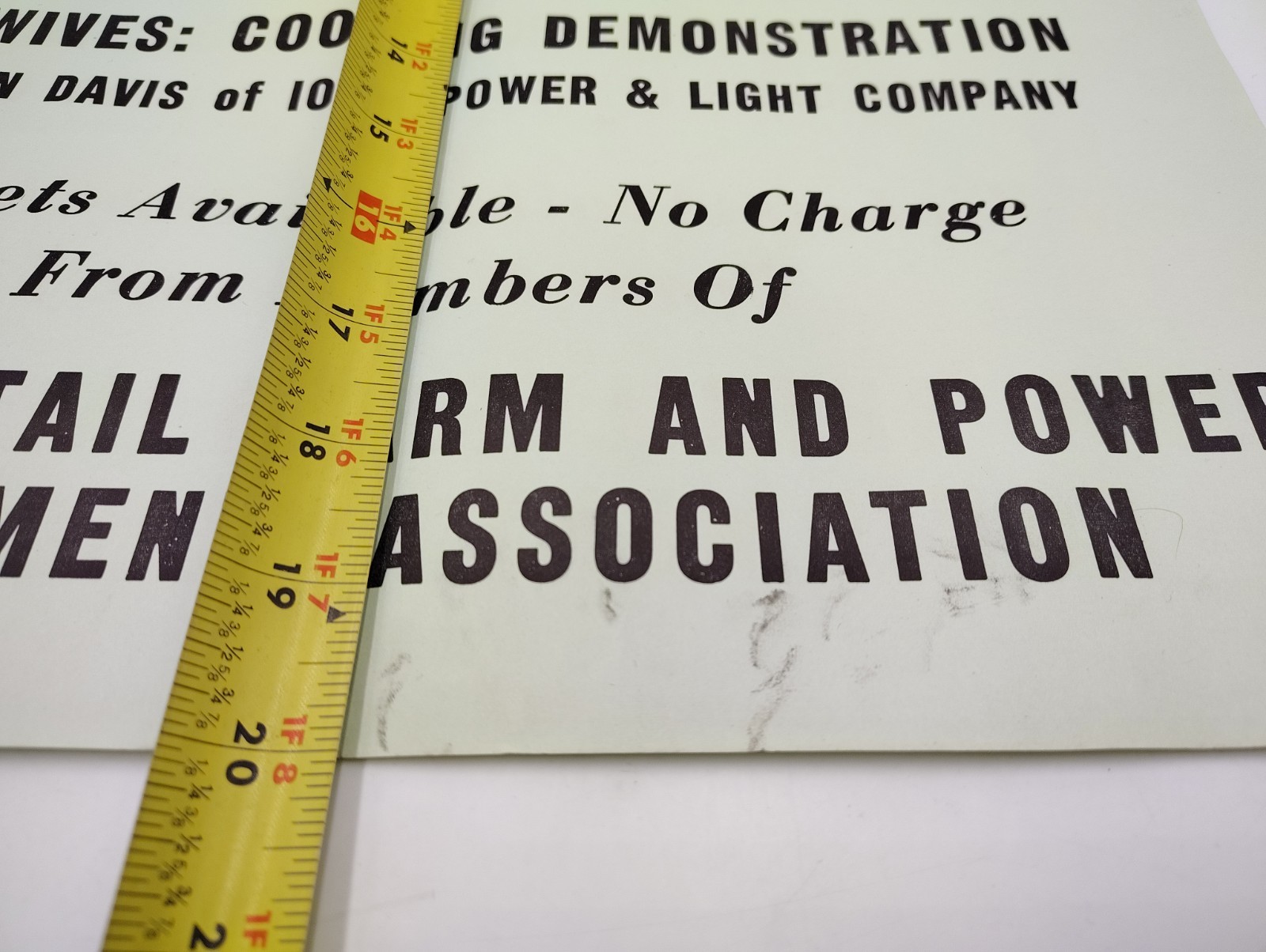 1967 Iowa Power Farming Exhibition Poster (14×20) & Dealership Letter Des Moines