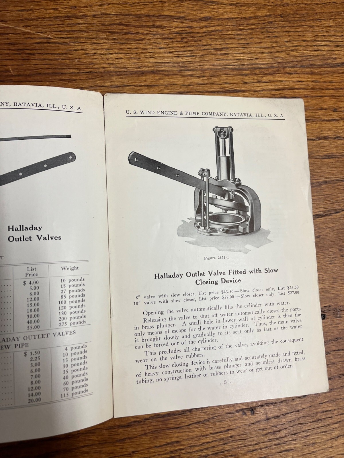 RARE Vintage 1927 US Wind Engine & Pump Co. (Batavia, Illinois) Parts Booklet