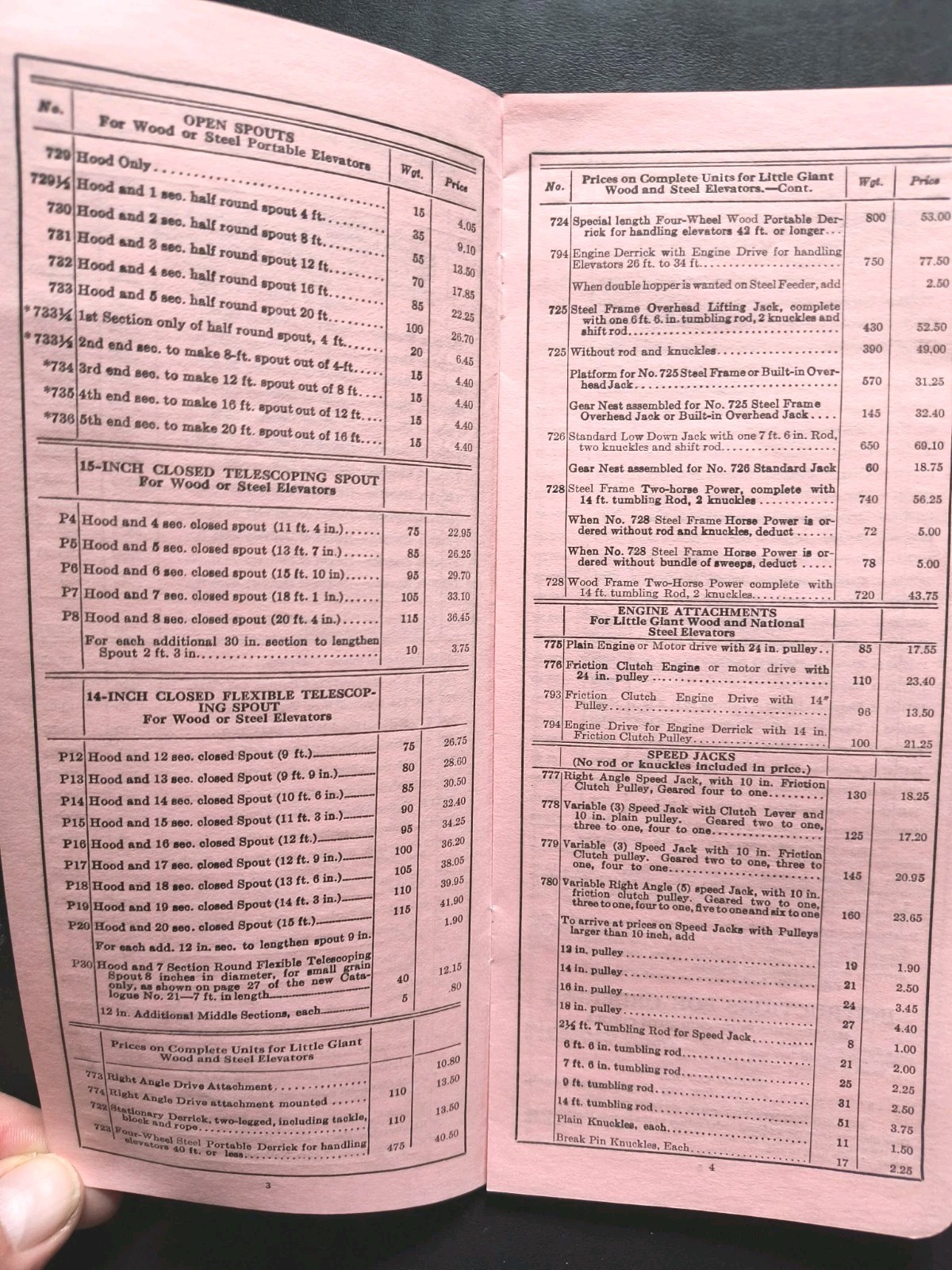 1927 Portable Elevator Mfg Farm Equipment Advertising Sales Letter Brochure Lot