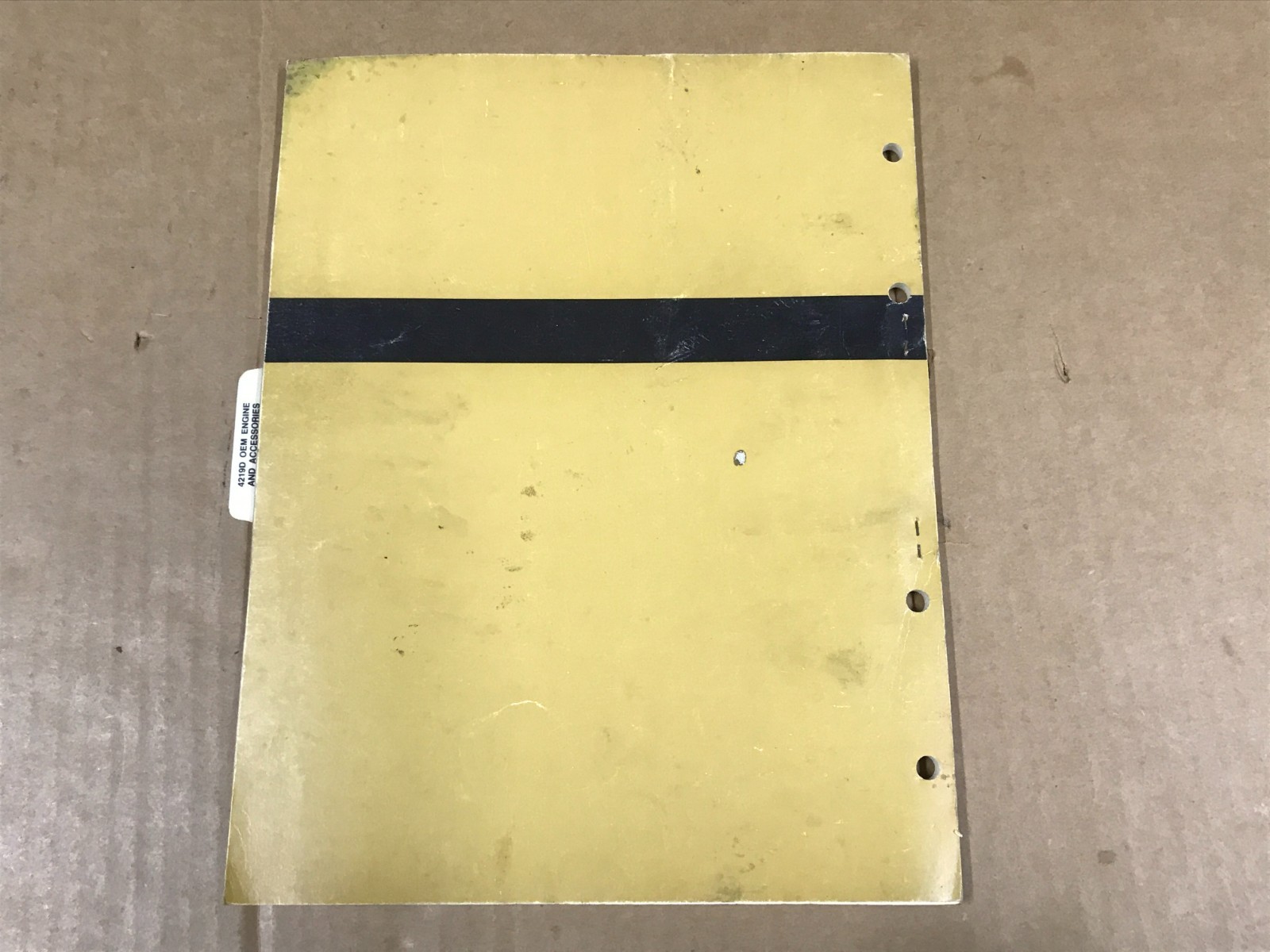 Vintage John Deere 4219D OEM Engine & Accessories Parts Catalog