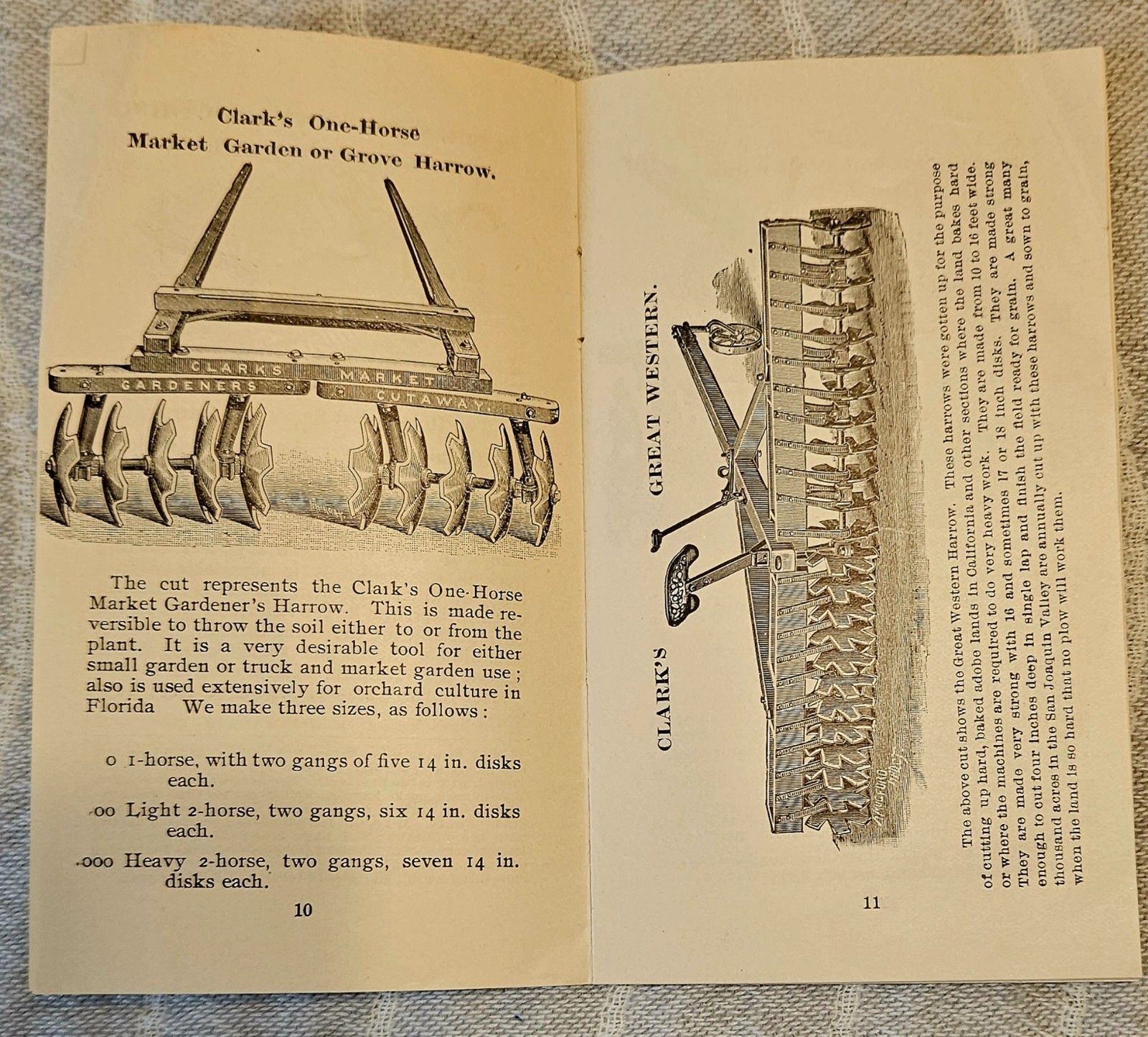 Cutaway Harrow Plow Brochure & Ephemera Lot Antique
