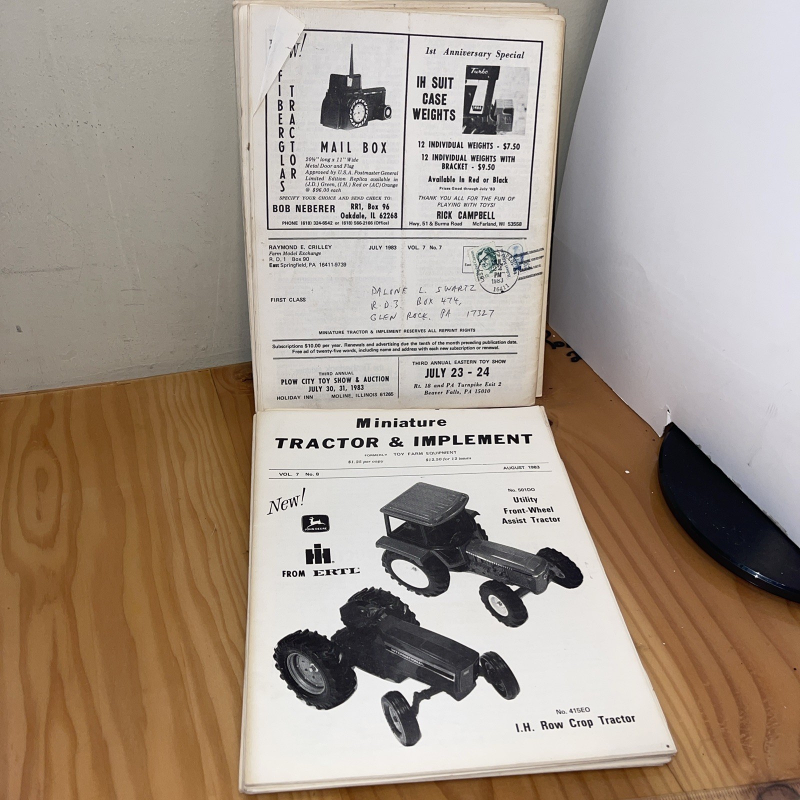 Vintage Miniature Tractor & Implement Magazine Lot Of 12 June 1983 To May 1984