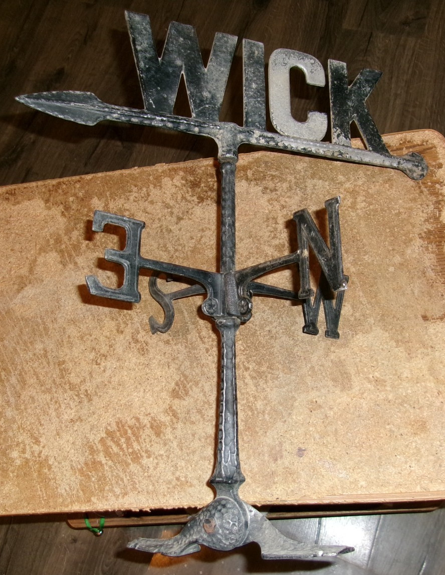 20 inches tall wick buildings metal weathervane see condition in good shape used