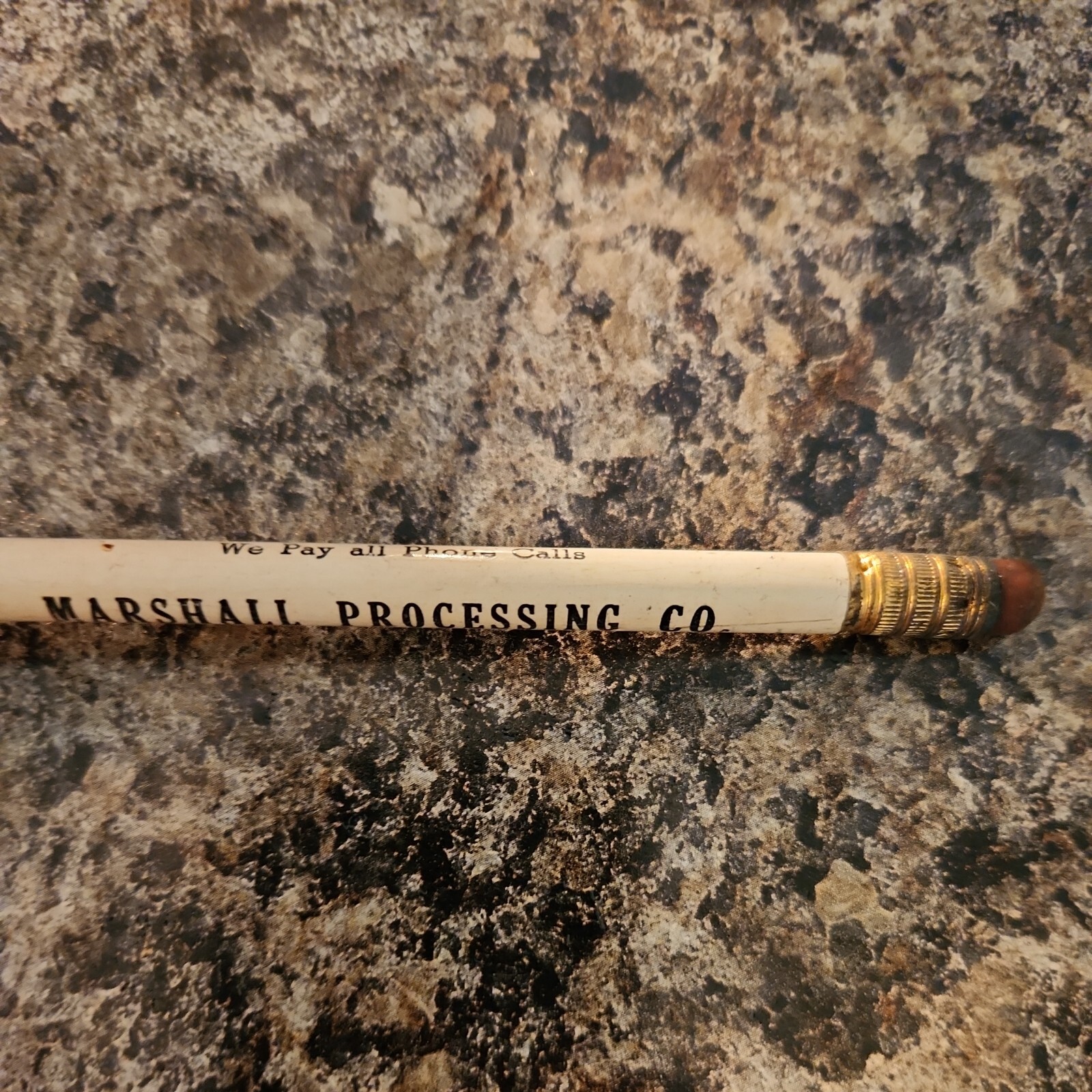 Vintage Marshall Processing Co Pencil Minnesota Removal Dead Animals Farm Ranch