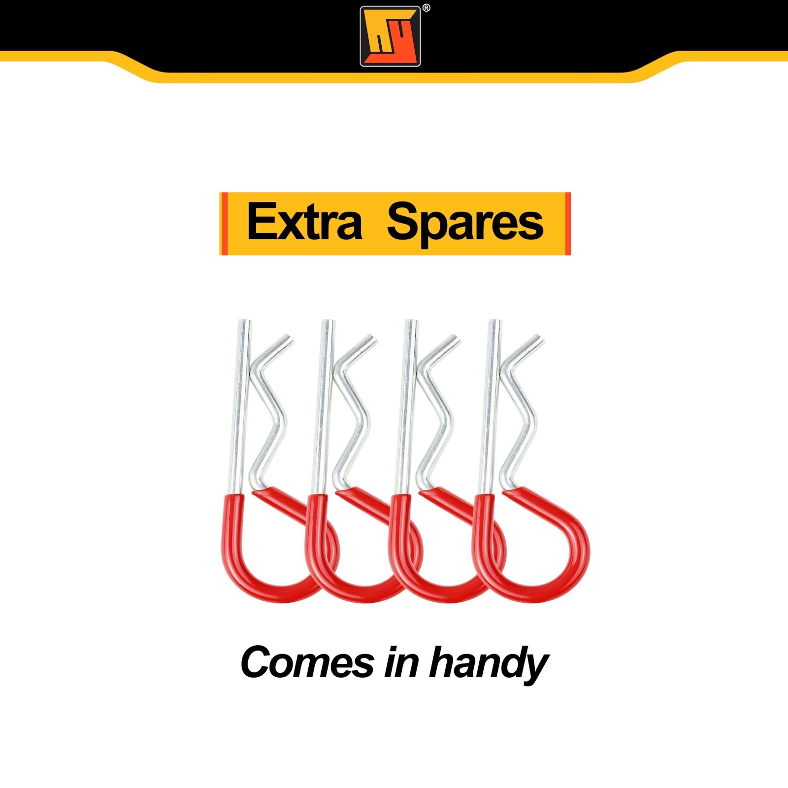 5/8&Prime; Hitch Pin for Trailers & Tractors, 2-Pack Clevis Pin Set, Rust-Resistant, F