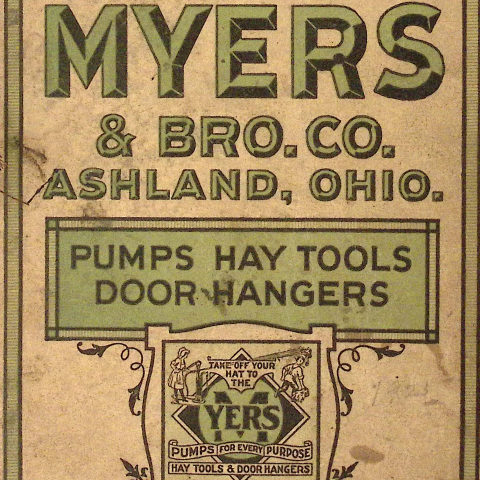 F E Myers & Bro Co Ashland OH Repair Catalog No. R26 Hay Trolley Hand Pump 1933