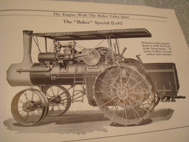 A.D. BAKER TRACTOR & THRESHER Circa 1912 24 Page Catalog Rare