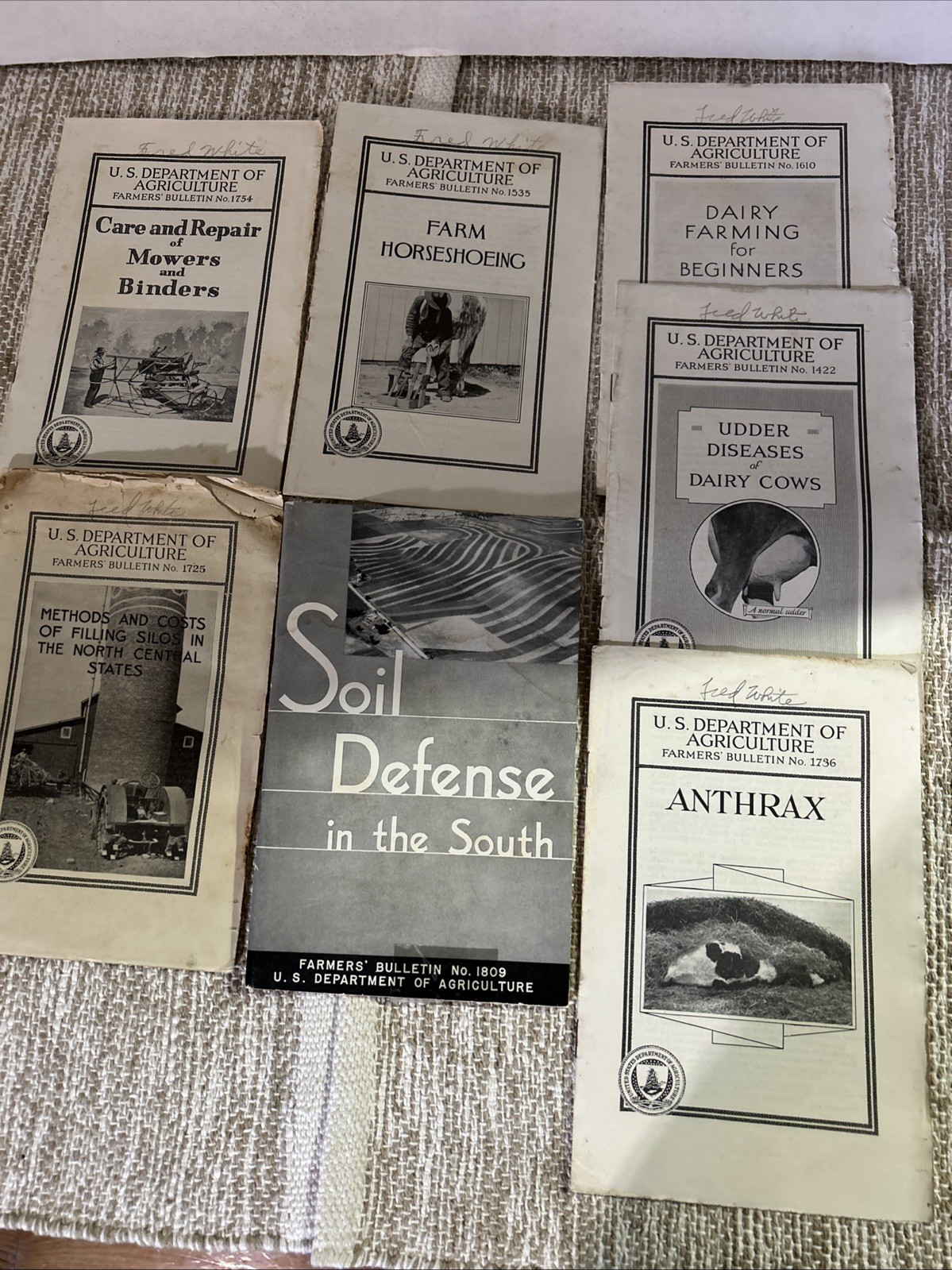 Lot Of 7 USDA 1930’s Farmers Information, Soil Defense, Dairy Farming More #4