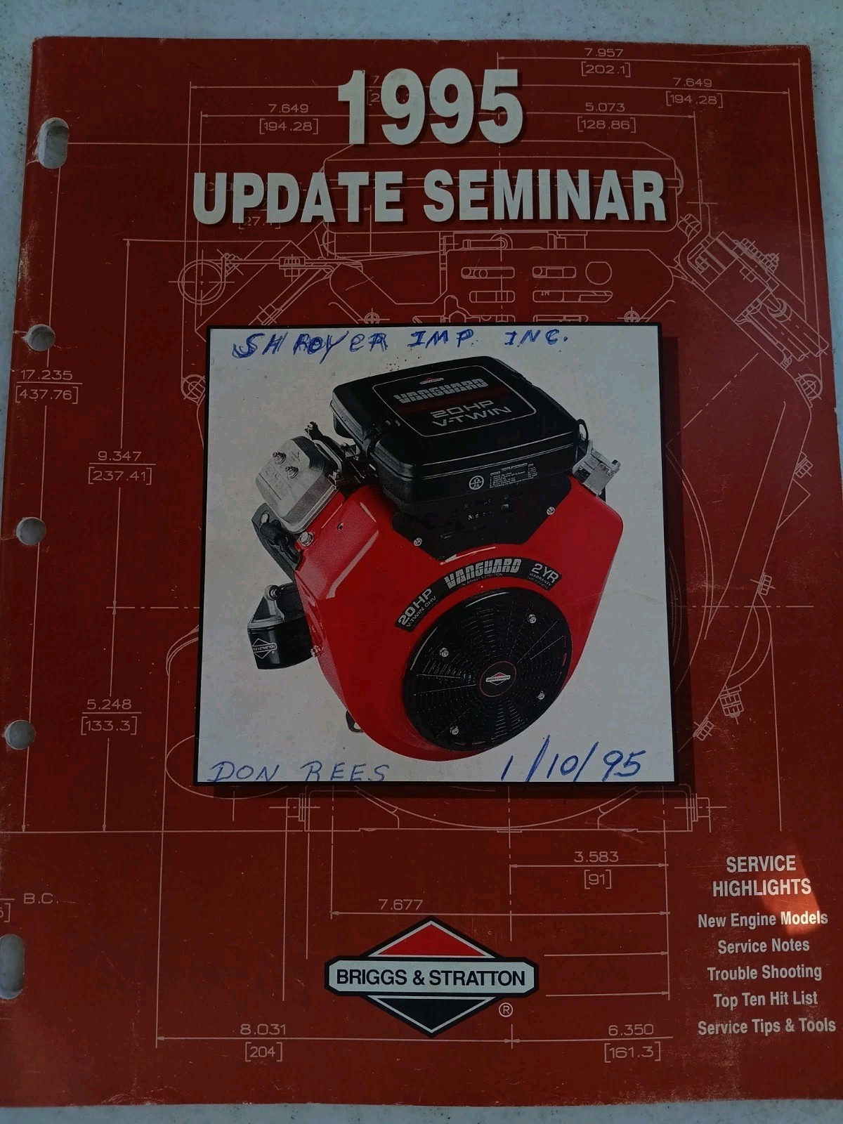 1995 Briggs & Stratton Technical Update Seminar
