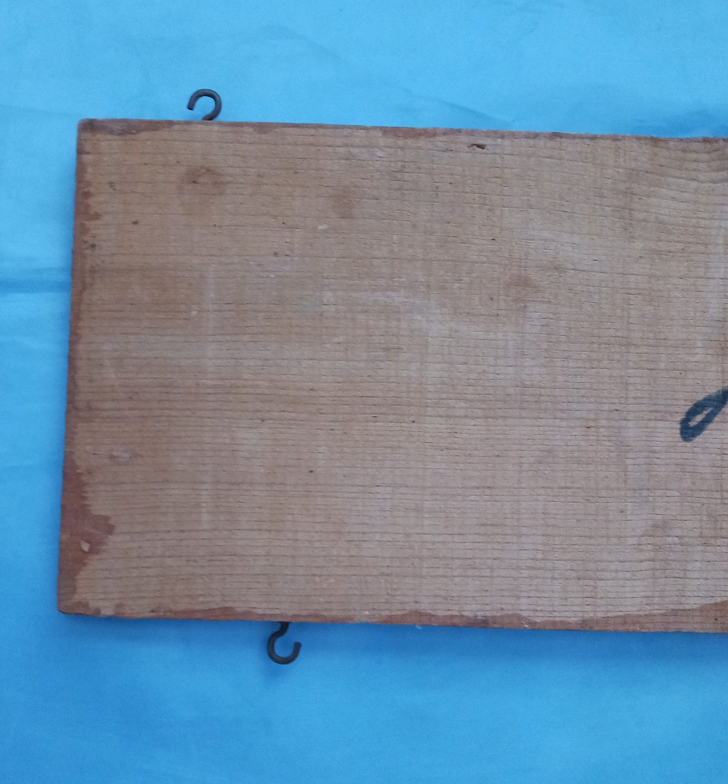 Vintage CAMEL Mountain Fruits Placer County Wood Crate Piece Blue Anchor