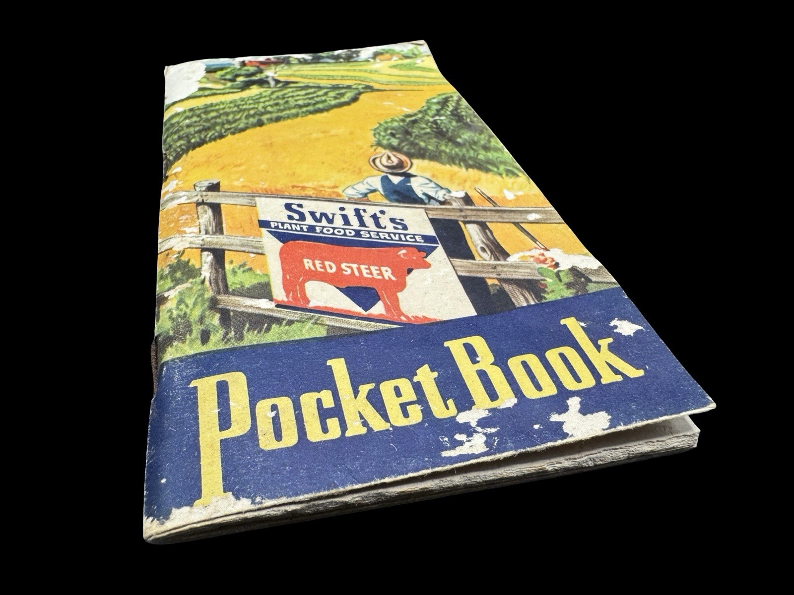 Swift’s Plant Food Service Red Steer Notebook Pocket Book Used 50&rsquo;s