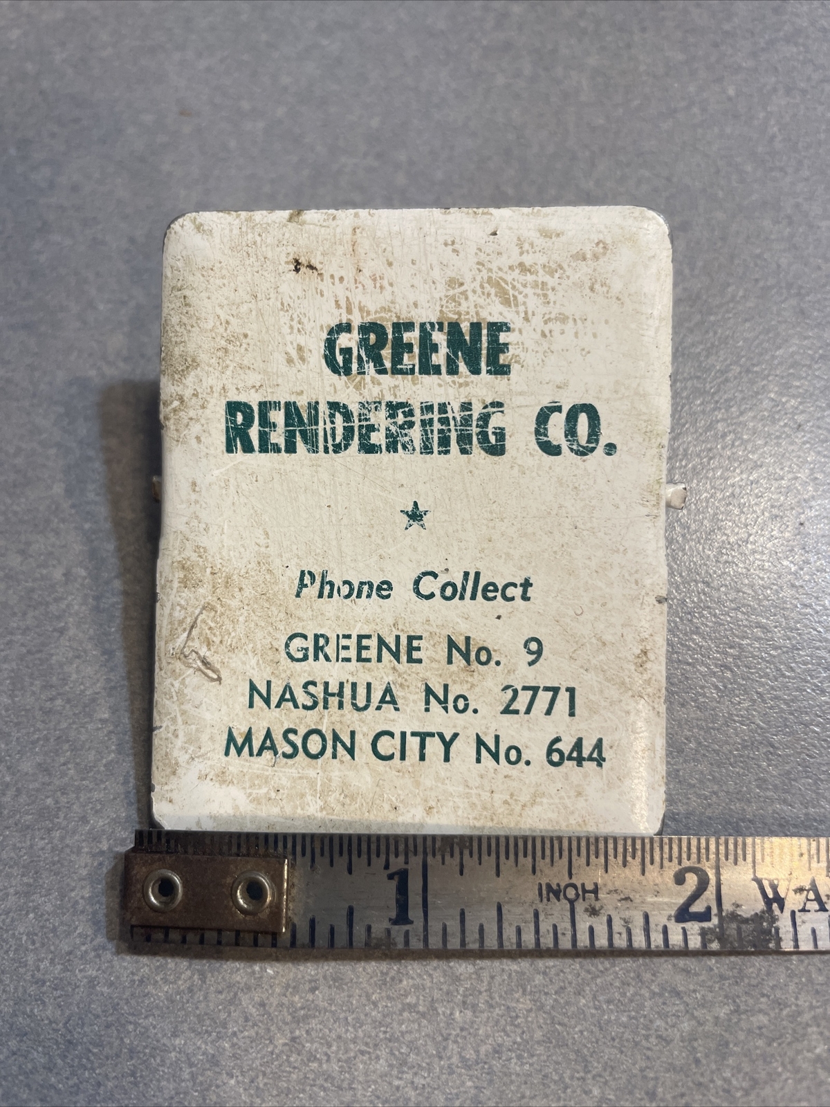 Antique Rendering Slaughter House Advertising Clip Greene Nashua Mason City IA