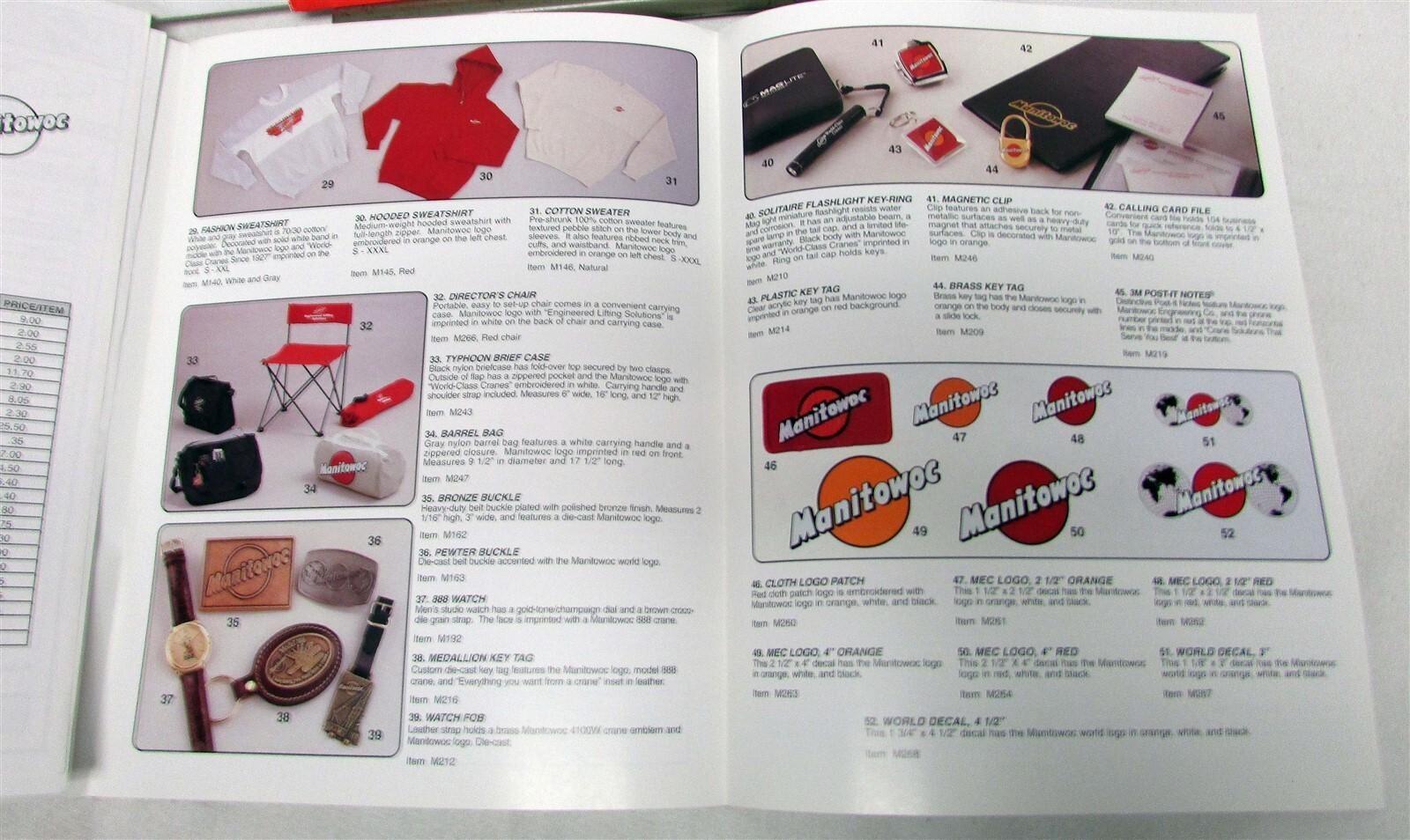 1990s Manitowoc Cranes Specialties Gifts Apparel Construction Sales Promotions