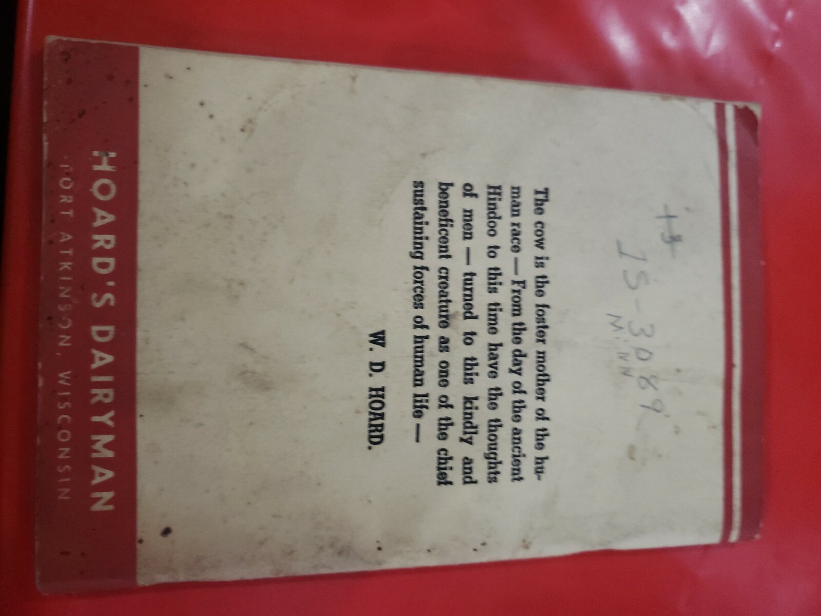 HOARDS DAIRYMAN FEED GUIDE CATTLE SWINE POULTRY FARM BOOK 1954 INSTRUCTION