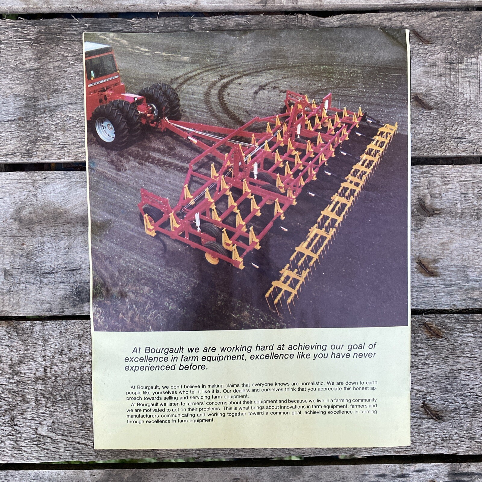 Bourgault Sales Brochure Dual-Purpose Cultivators 5 Row Series F.P. Bourgault In
