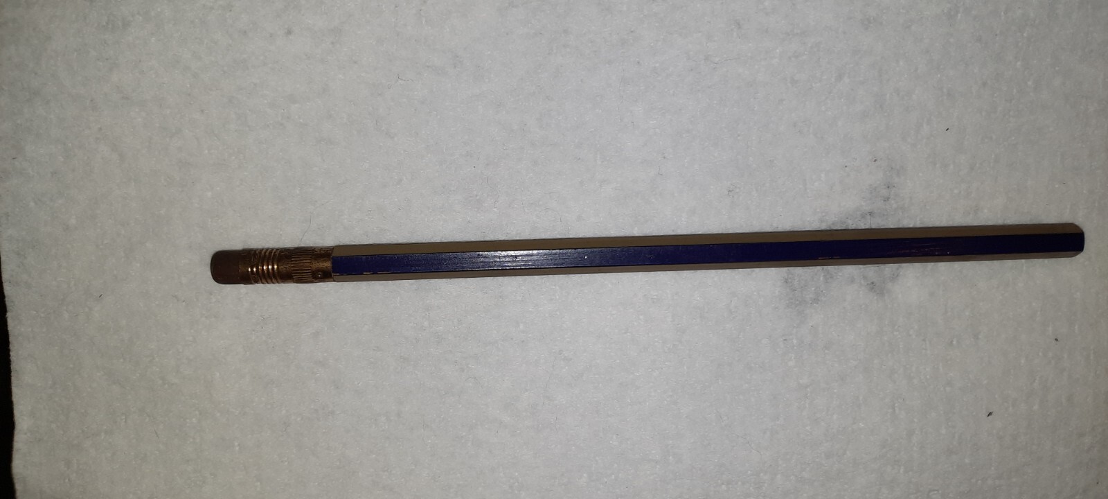 LONG FERRULE « Sherman Hatchery – Phone 1105 » Gold & Black Unused Wood Pencil