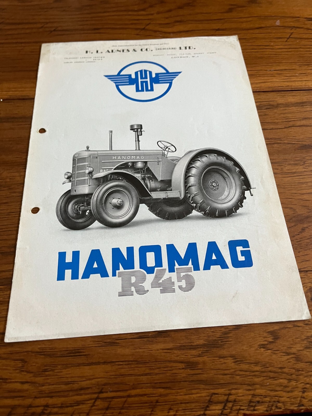 Hanomag R45 Tractor Brochure FCCA