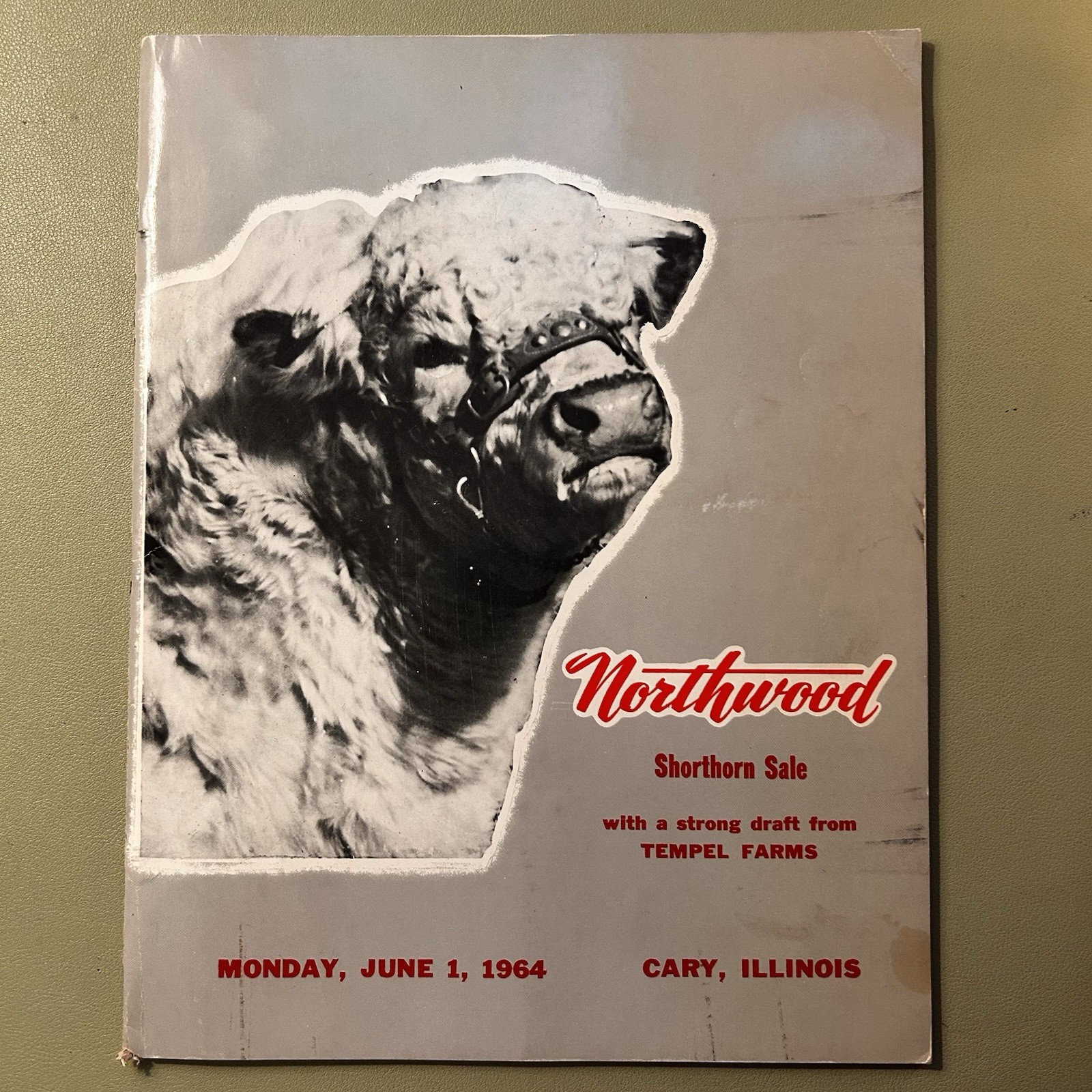 June 1, 1964 Northwood Spring Shorthorn Sale Cary Illinois Magazine